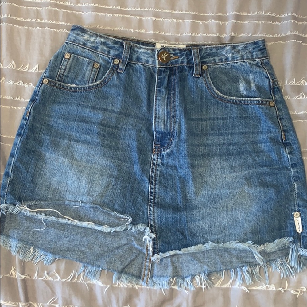 2020 Mini One Teaspoon high waisted Skirt w Slit